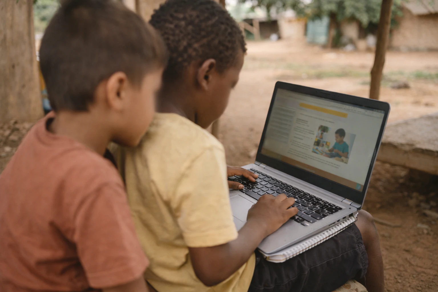 Children learning together in a structured setting